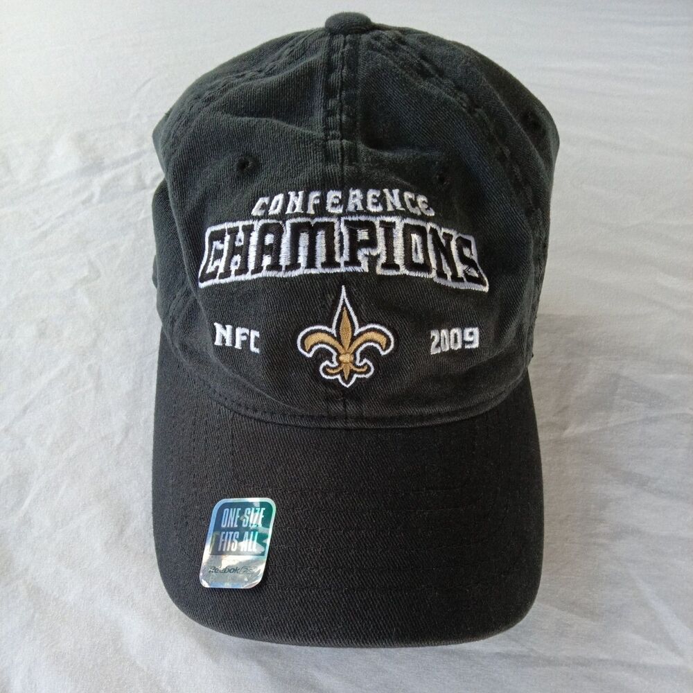 Reebok New Orleans Saints NFC Champion Cap Black One Size NFL
